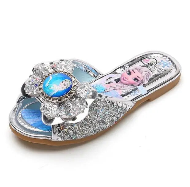 Disney Frozen Elsa Girls' Cartoon Princess Sandals