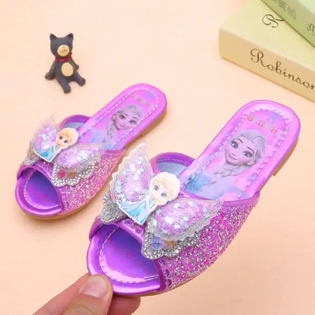 Disney Frozen Elsa Girls' Cartoon Princess Sandals