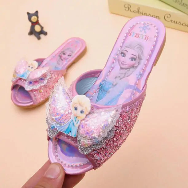 Disney Frozen Elsa Girls' Cartoon Princess Sandals