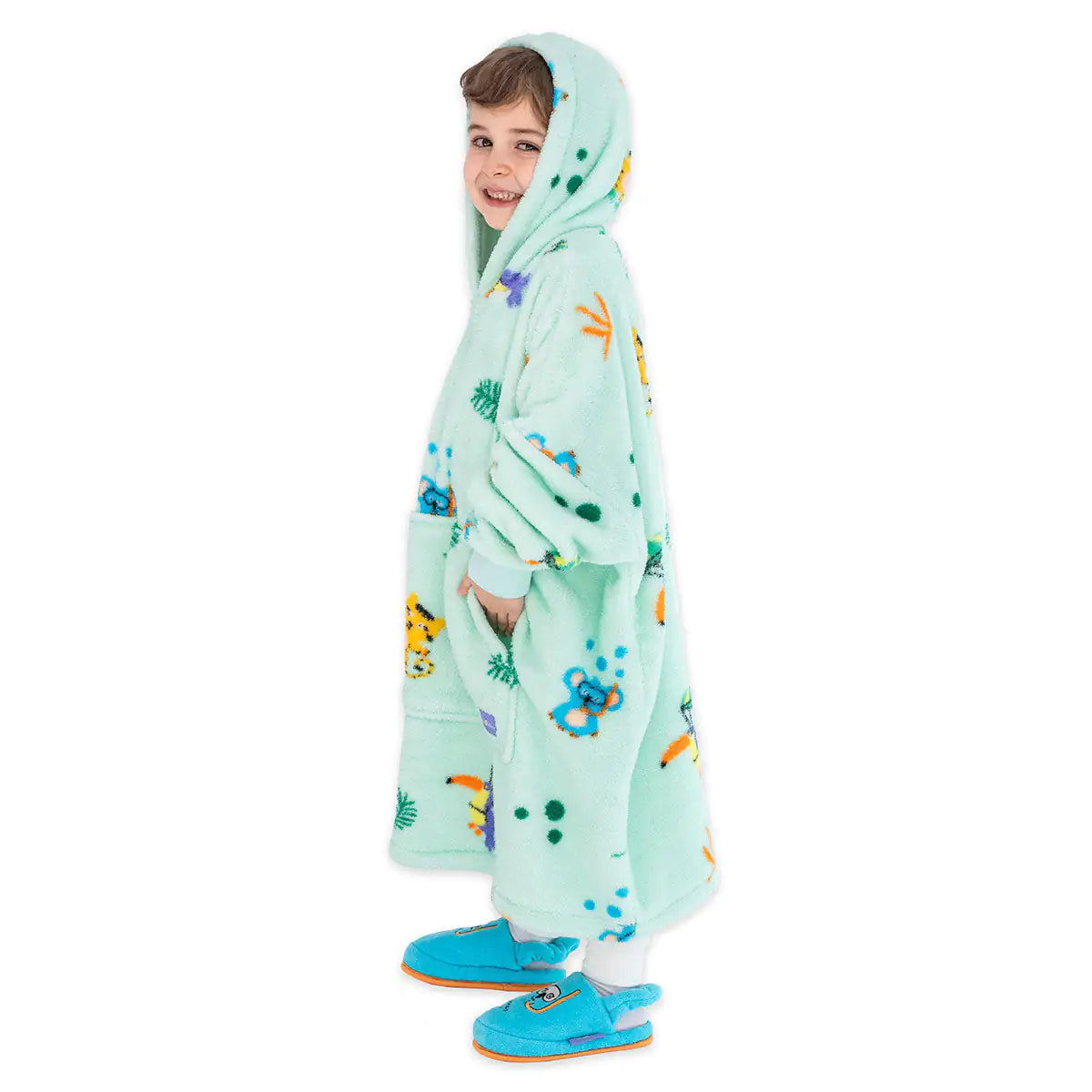 Milk&Moo Little Mermaid Wearable Blanket Hoodie Kid Boys Girls Green